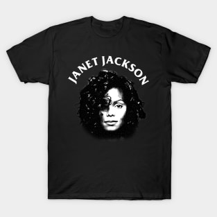 Janet - Engraving Style T-Shirt